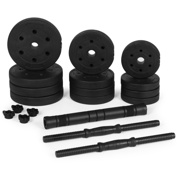 Homelux Haltere reglabile 2x10 kg set de haltere cu bară de 20 kg [3]