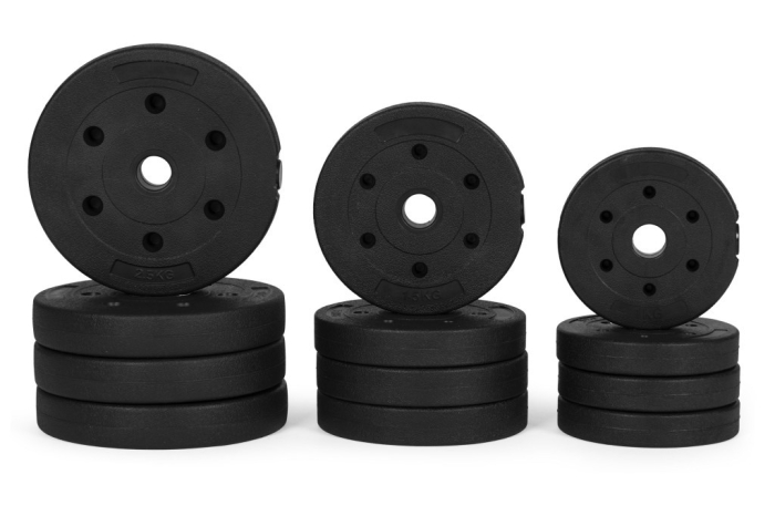 Homelux Haltere reglabile 2x10 kg set de haltere cu bară de 20 kg [2]