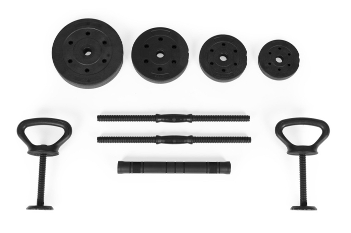 Homelux Haltere reglabile 2x20 kg set de haltere cu bară de 40 kg și barbell [4]