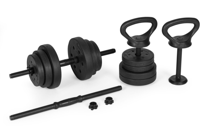 Homelux Haltere reglabile 2x20 kg set de haltere cu bară de 40 kg și barbell [7]