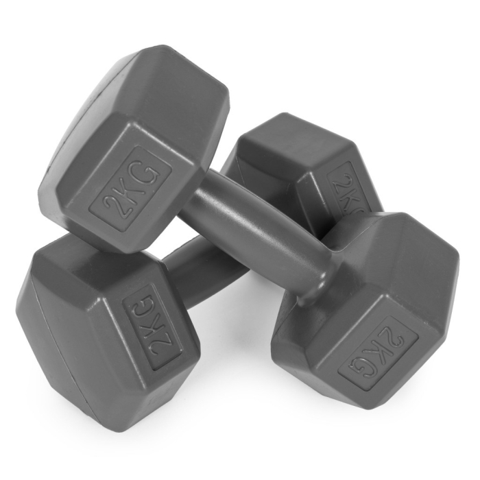 Homelux Hex barbell set 2x2 kg gri [5]