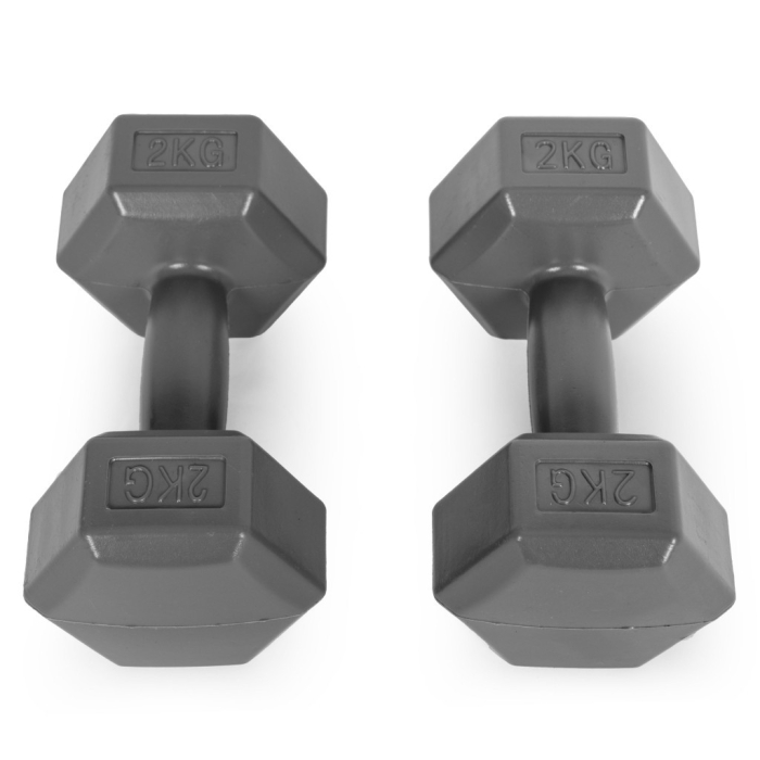 Homelux Hex barbell set 2x2 kg gri [3]