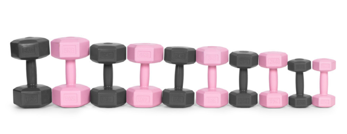 Homelux Hex barbell set 2x2 kg gri [8]