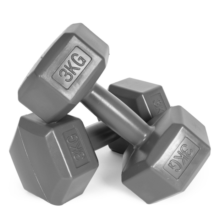 Homelux Hex barbell set 2x3 kg gri [5]