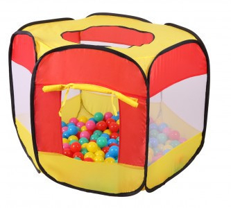 Homelux Hexagonal Pop Up Tent Ball Field cu 100 de bile [4]