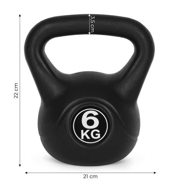 Homelux Kettlebell 6 kg negru [9]