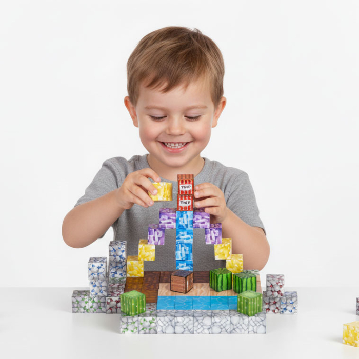 Homelux Lumea mineritului magnetic bloc de construcție set 88 piese [7]