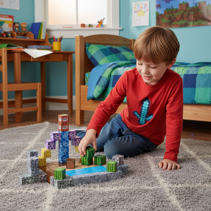 Homelux Lumea mineritului magnetic bloc de construcție set 88 piese [8]