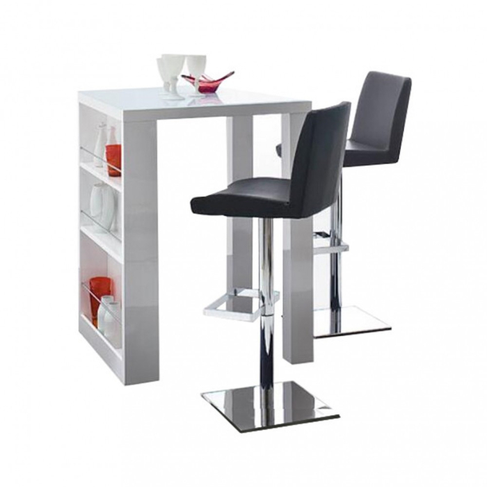 Homelux Masă de bar LT0620 alb lucios [3]