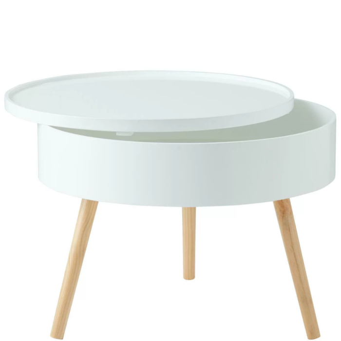 Homelux Masă de cafea rotundă cu depozitare 60 cm [8]