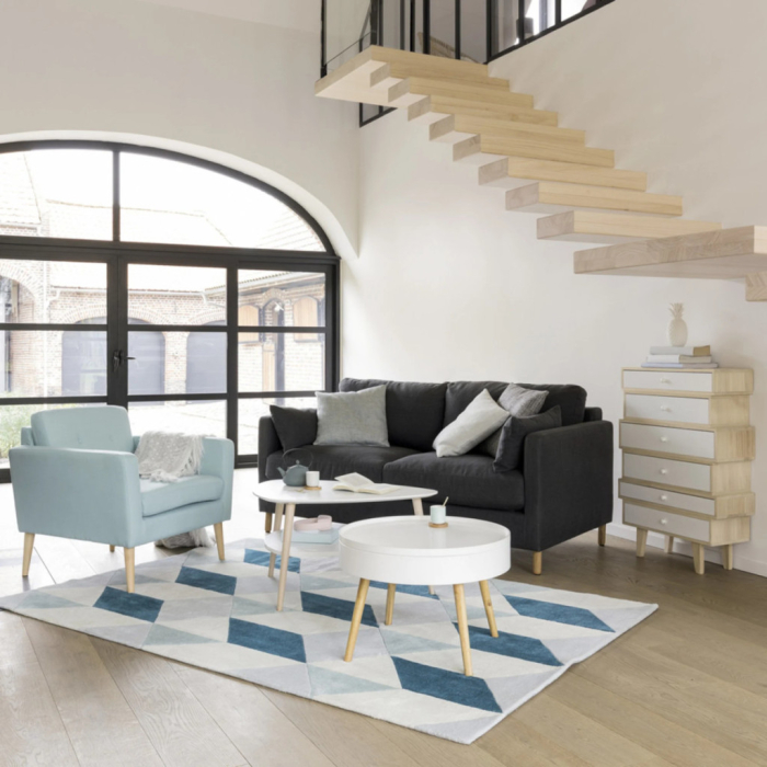 Homelux Masă de cafea rotundă cu depozitare 60 cm [9]