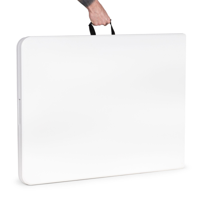 Homelux Masă de catering 180 cm, pliabilă în valiză, albă [5]