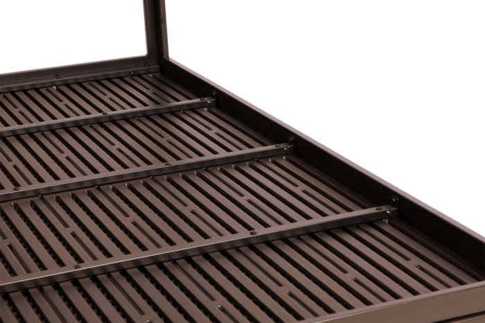 Homelux Masă de grădină cu 6 locuri 156x78 cm, mobilier de terasă Polywood, maro [5]