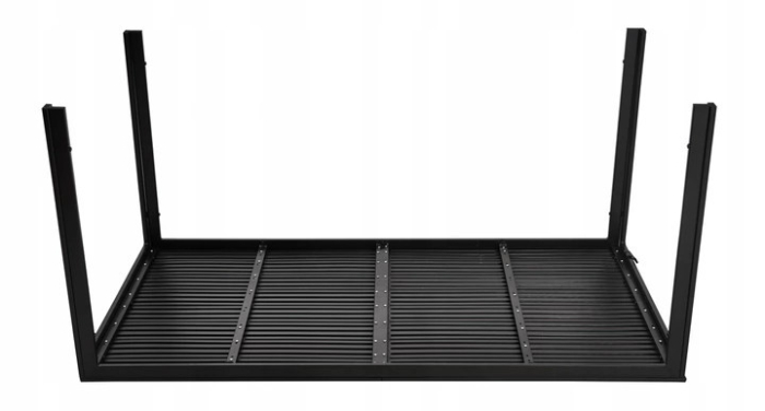 Homelux Masă de grădină cu 6 locuri 156x78 cm, mobilier de terasă Polywood, negru [3]