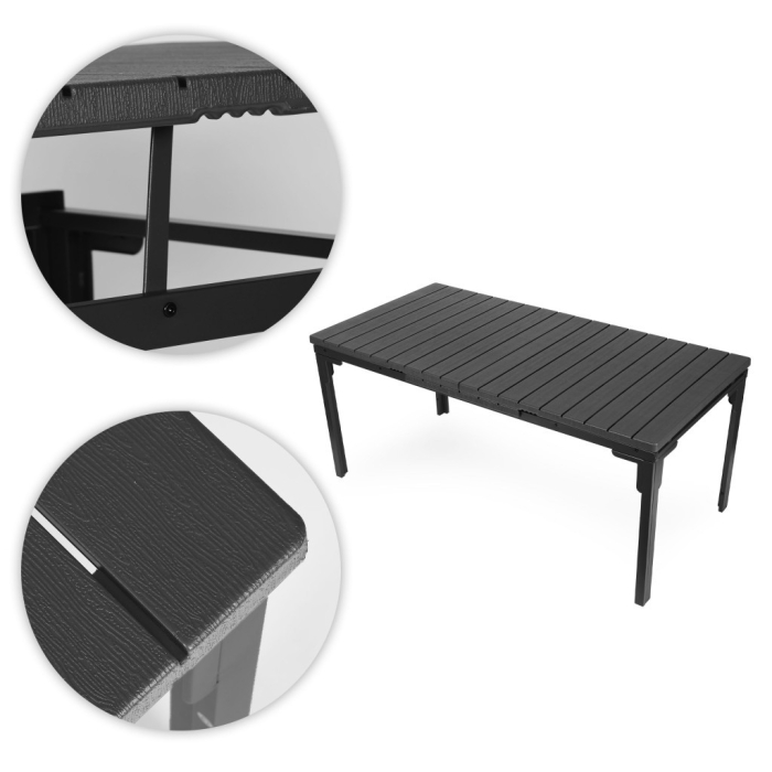 Homelux Masă de grădină extensibilă 180-240 cm pentru 12 persoane, gri [8]