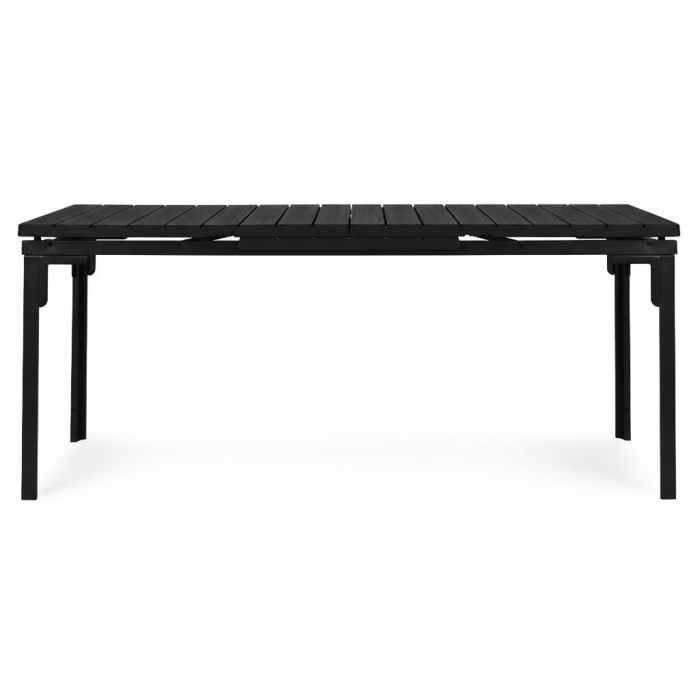 Homelux Masă de grădină extensibilă 180-240 cm pentru 12 persoane, negru [3]