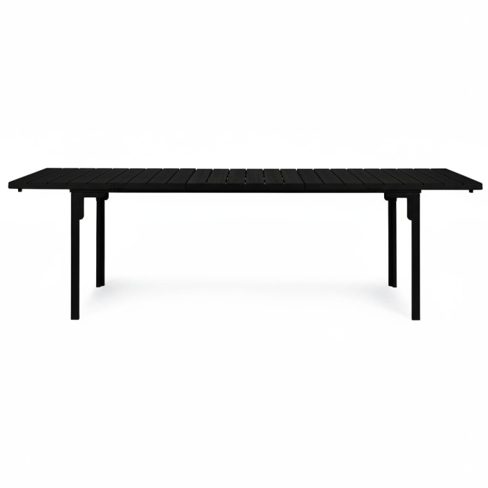 Homelux Masă de grădină extensibilă 180-240 cm pentru 12 persoane, negru [7]