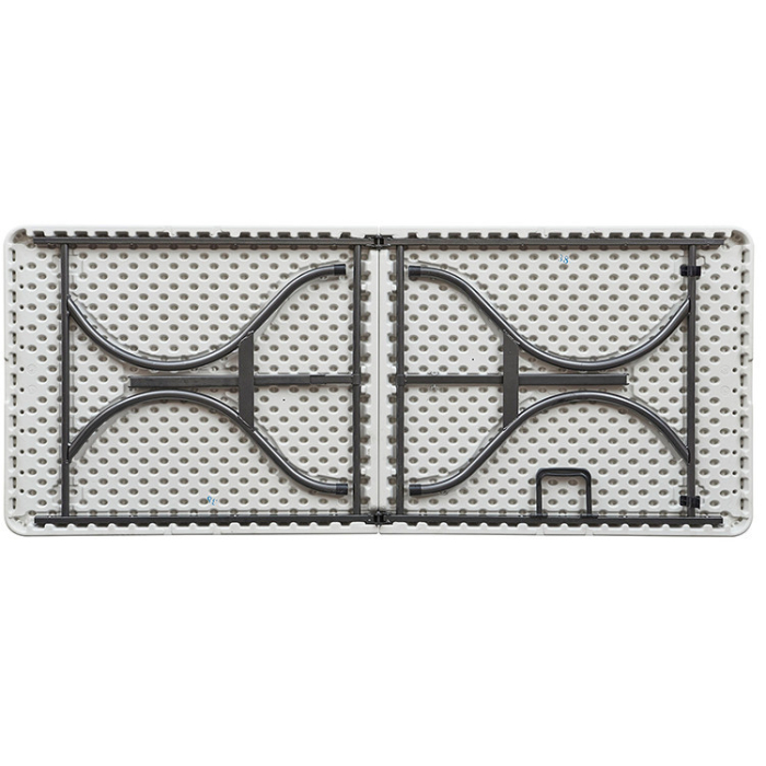 Homelux Masă de grădină pliabilă din plastic alb [5]