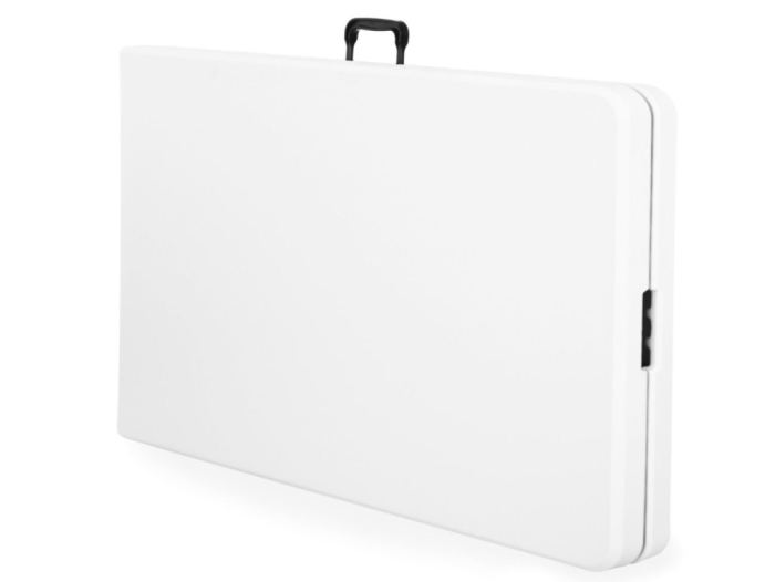 Homelux Masă de grădină pliabilă din plastic alb [4]