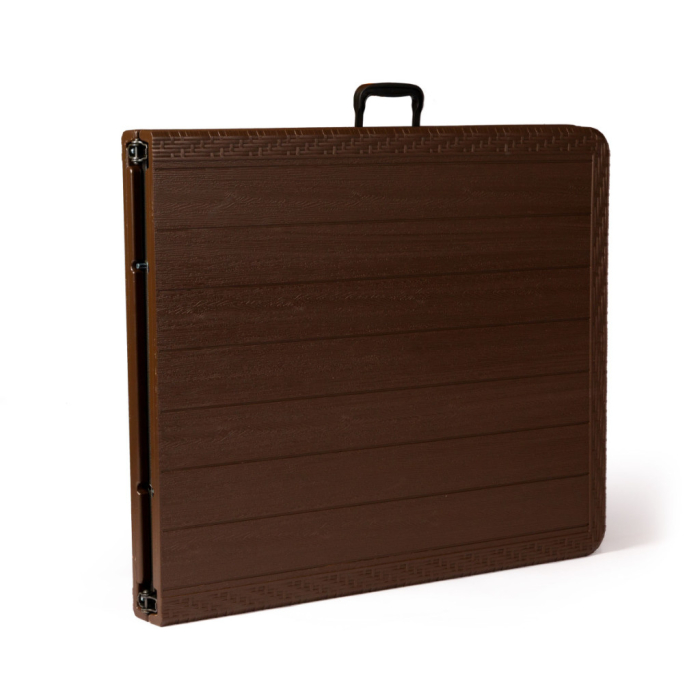 Homelux Masă de grădină pliabilă din plastic maro [5]