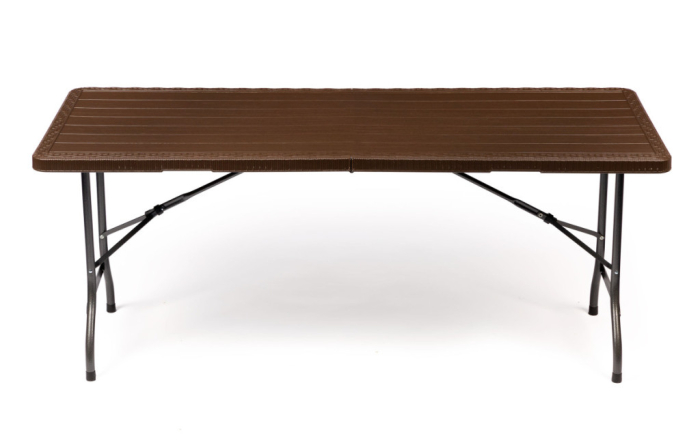 Homelux Masă de grădină pliabilă din plastic maro [3]