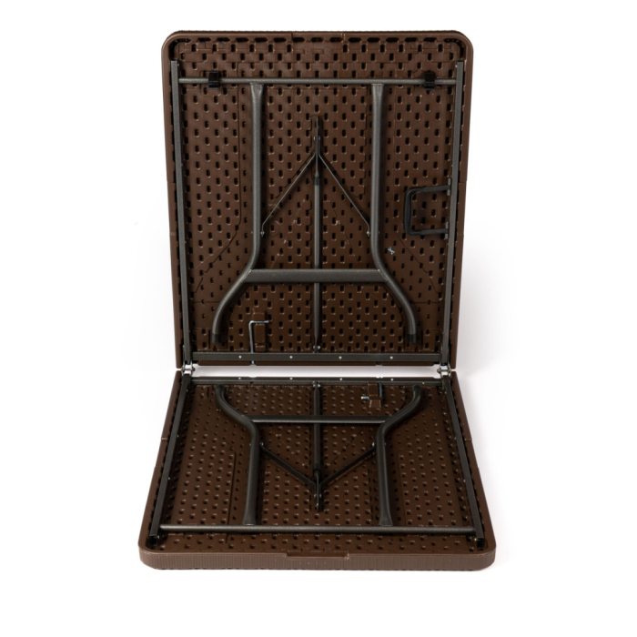 Homelux Masă de grădină pliabilă din plastic maro [4]