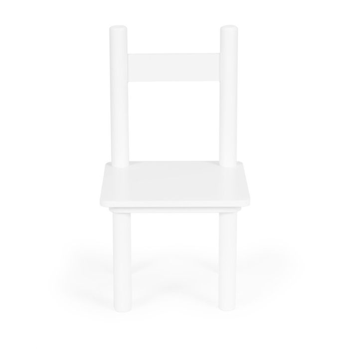 Homelux Masă din lemn pentru copii cu 2 scaune albe [6]