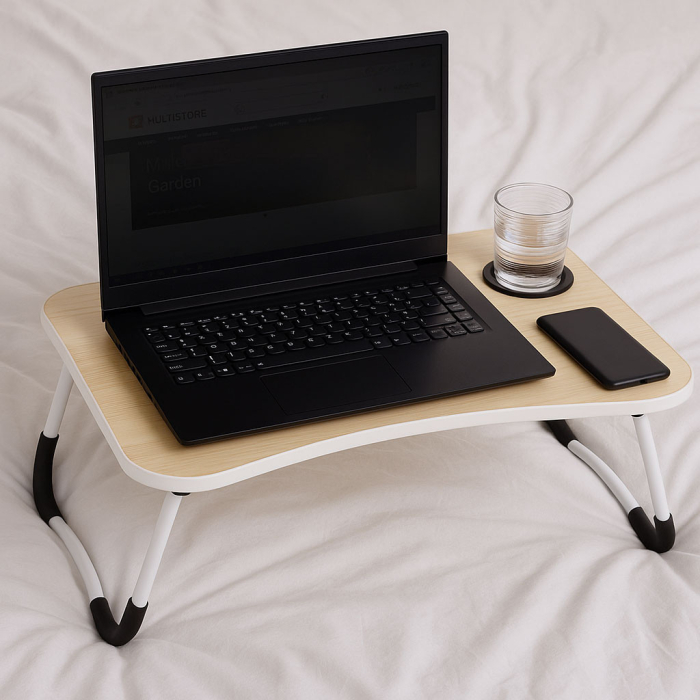 Homelux Masă pliabilă pentru laptop 60x40 cm cu port USB [2]