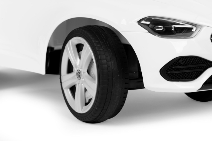 Homelux Mercedes C-Class Ride-on mașină mică interactivă Volan Sunete alb [8]