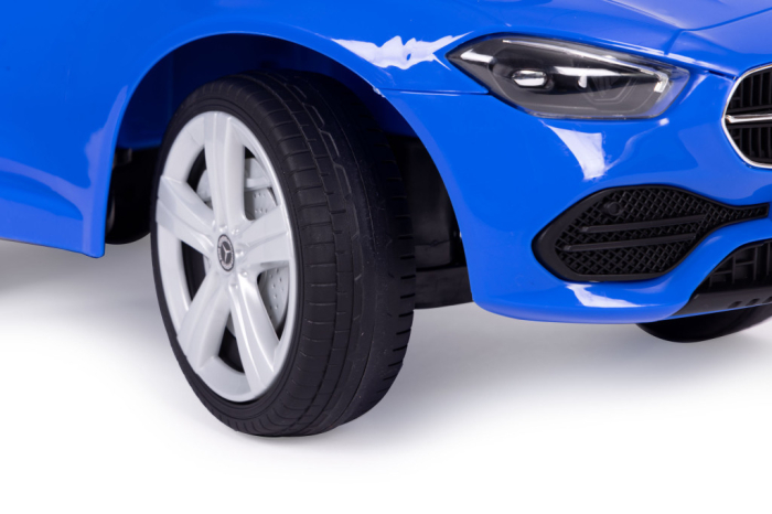 Homelux Mercedes C-Class Ride-on mașină mică interactivă volan sunete albastru [8]