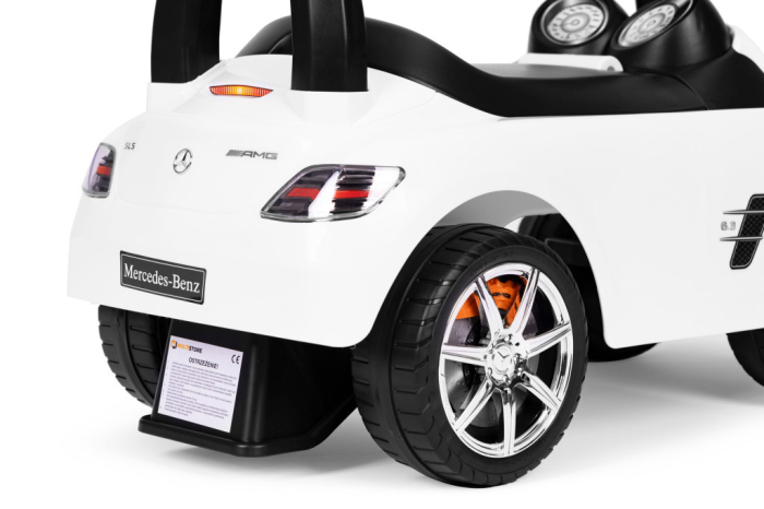 Homelux Mercedes SLS mașină de împins mica alb [8]
