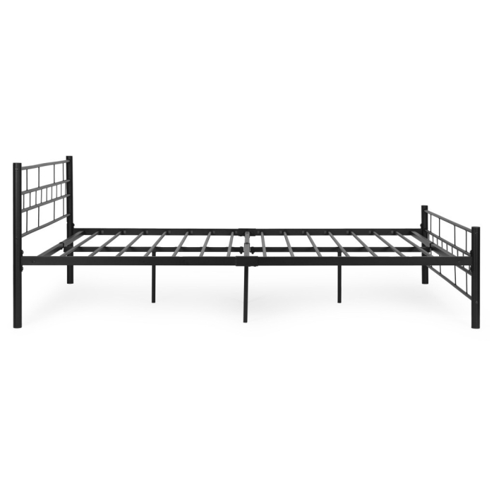 Homelux Metal cadru de pat dublu 140x200 cm negru [7]