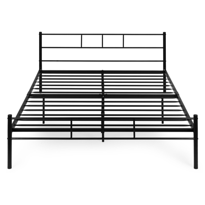 Homelux Metal cadru de pat dublu 160x200 cm negru [5]