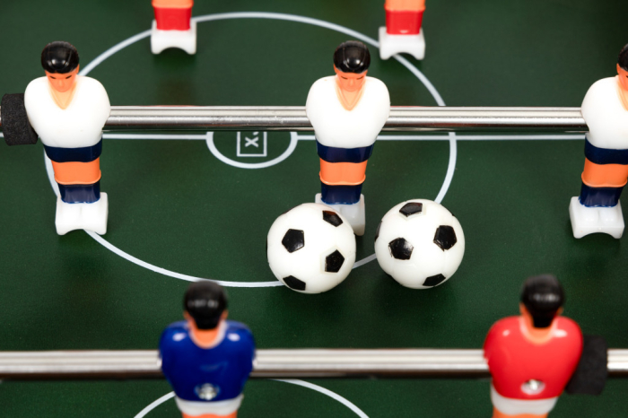 Homelux Mini foosball pentru copii cu două bile și ghidaje [5]