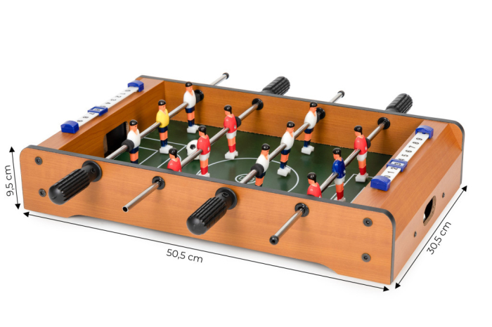 Homelux Mini foosball pentru copii cu două bile și ghidaje [6]