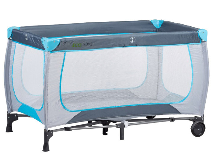 Homelux Pătuț de călătorie cu covoraș de schimb [8]