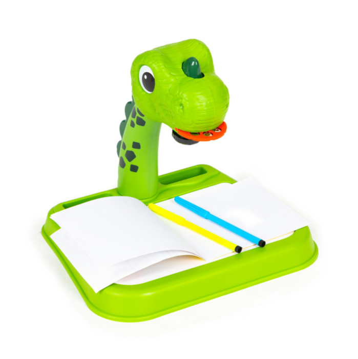 Homelux Planșă de desen dinozaur proiector 12 markere 24 modele verde [5]