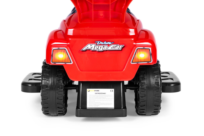 Homelux Plimbător cu mașină, împinge mașina 3 în 1 deluxe cu corn roșu [8]