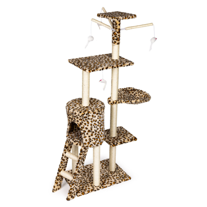 Homelux Post de zgâriere pentru pisici 138 cm model panteră [3]