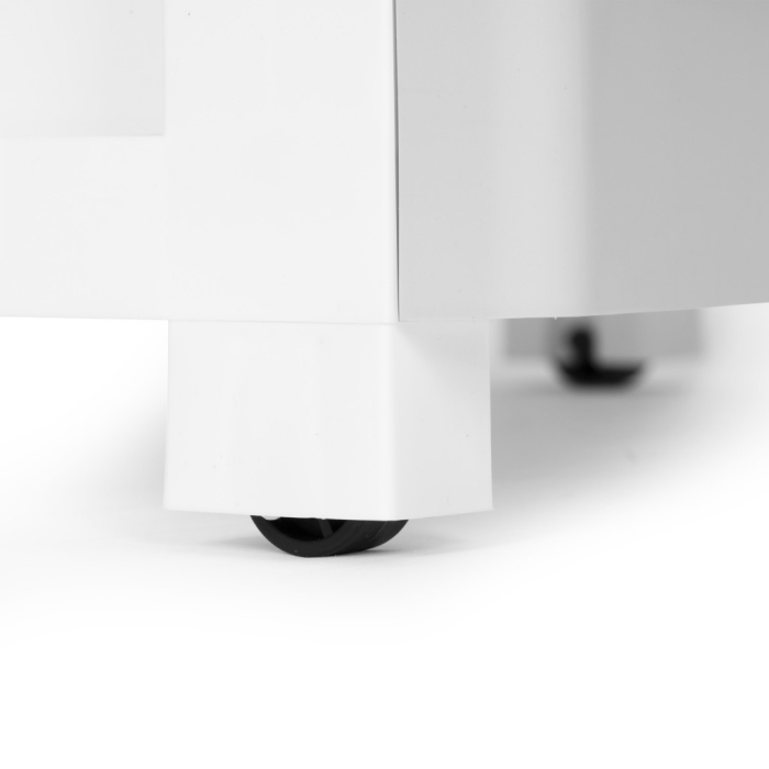 Homelux Raft extensibil cu 5 sertare și picioare cu roți gri [7]