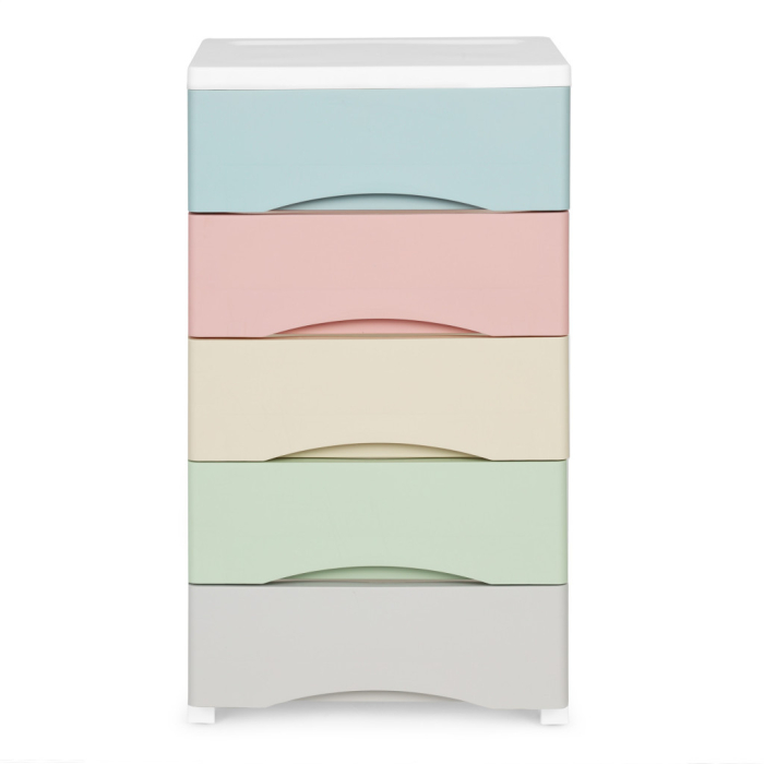 Homelux Raft extraibil cu 5 sertare și picioare cu roți de culoare [2]