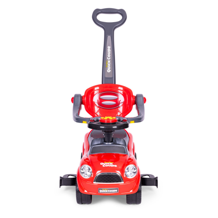 Homelux Ride-on Ride-on Pushchair Scaun cu rotile cu mâner scaun cu rotile sună roșu [4]