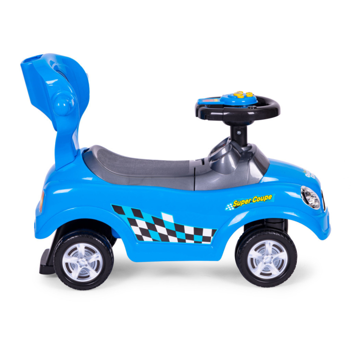 Homelux Ride-on rider cărucior cu mers pe jos scaun cu rotile mâner sunete albastru [5]