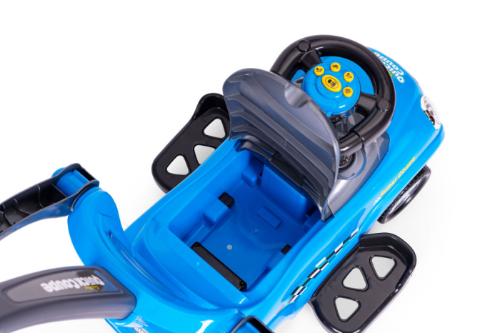 Homelux Ride-on rider cărucior cu mers pe jos scaun cu rotile mâner sunete albastru [6]