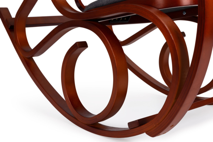 Homelux Scaun balansoar clasic cu cadru din lemn hazel - gri [4]