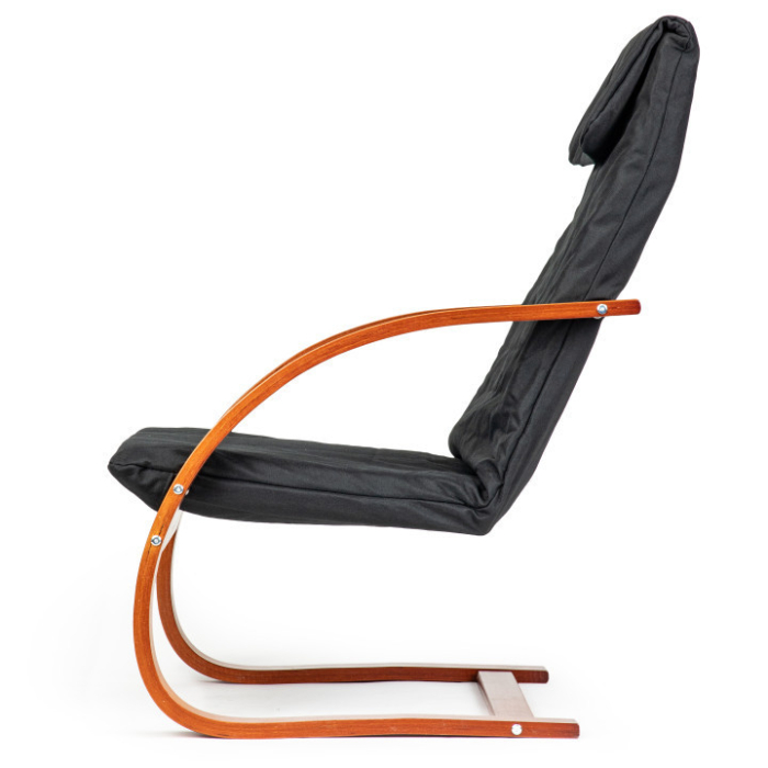 Homelux Scaun balansoar finlandez cu cadru din lemn hazel - negru [9]