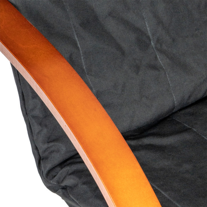 Homelux Scaun balansoar finlandez cu cadru din lemn hazel - negru [8]