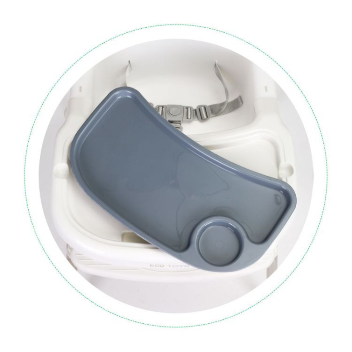 Homelux Scaun de hrănire 2 în 1 cu tavă și centuri alb [10]