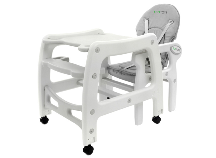 Homelux Scaun înalt multifuncțional 3 în 1 gri [3]