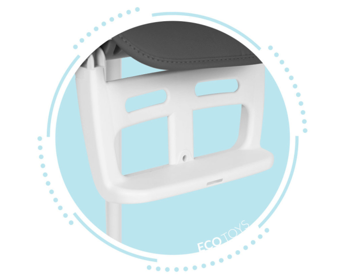 Homelux Scaun înalt pliabil 3 în 1 gri [6]